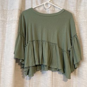 Green blouse
